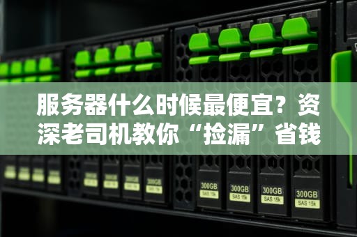 服务器什么时候最便宜？资深老司机教你“捡漏”省钱攻略！
