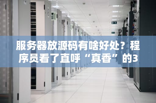 服务器放源码有啥好处？程序员看了直呼“真香”的3大理由！