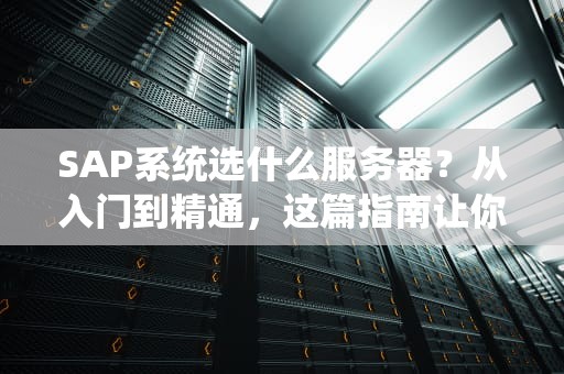 SAP系统选什么服务器？从入门到精通，这篇指南让你秒变老司机！
