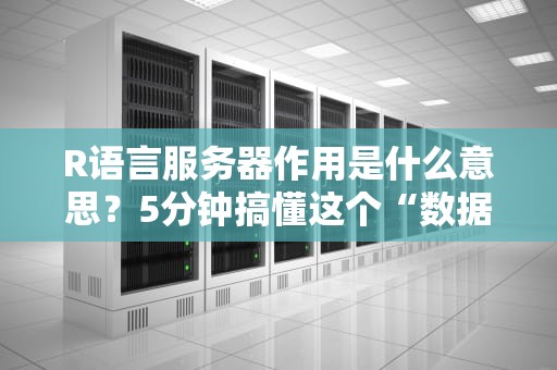 R语言服务器作用是什么意思？5分钟搞懂这个“数据魔法师”的幕后英雄！