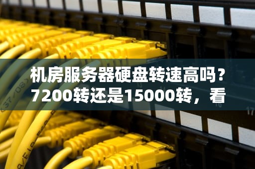 机房服务器硬盘转速高吗？7200转还是15000转，看完这篇你就懂了！