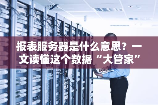 报表服务器是什么意思？一文读懂这个数据“大管家”的硬核技能！