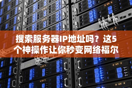 搜索服务器IP地址吗？这5个神操作让你秒变网络福尔摩斯！