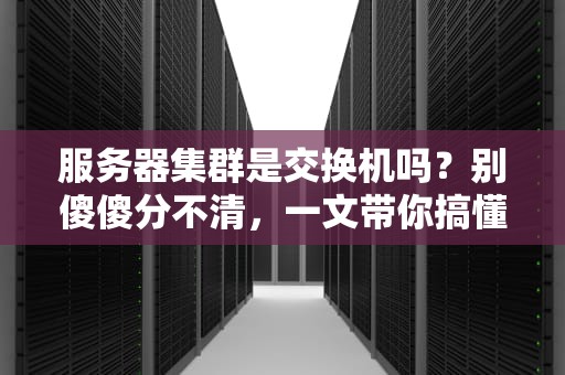服务器集群是交换机吗？别傻傻分不清，一文带你搞懂它们的关系！