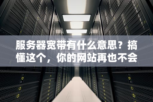 服务器宽带有什么意思？搞懂这个，你的网站再也不会“卡成狗”！
