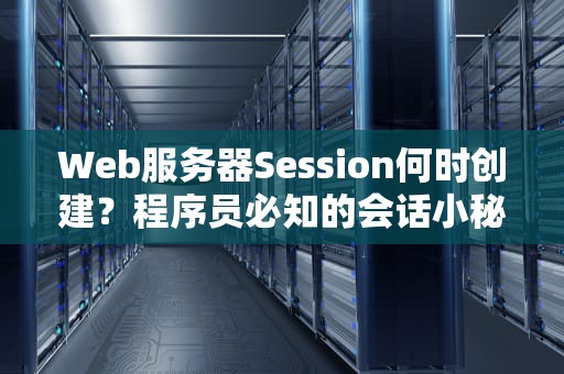 Web服务器Session何时创建？程序员必知的会话小秘密！
