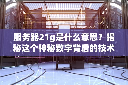 服务器21g是什么意思？揭秘这个神秘数字背后的技术玄机！