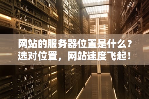网站的服务器位置是什么？选对位置，网站速度飞起！