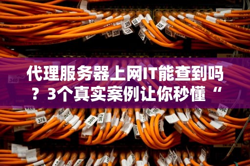 代理服务器上网IT能查到吗？3个真实案例让你秒懂“隐身术”漏洞！