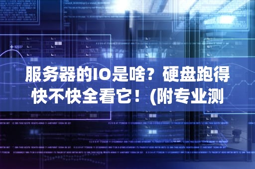 服务器的IO是啥？硬盘跑得快不快全看它！(附专业测评技巧)