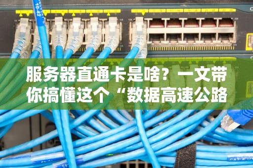服务器直通卡是啥？一文带你搞懂这个“数据高速公路”的隐形大佬！