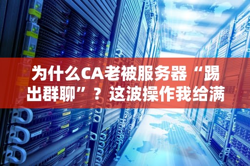 为什么CA老被服务器“踢出群聊”？这波操作我给满分！