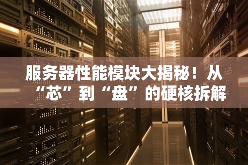 服务器性能模块大揭秘！从“芯”到“盘”的硬核拆解，看完秒变老司机！