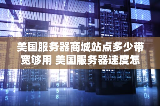 美国服务器商城站点多少带宽够用 美国服务器速度怎么样
