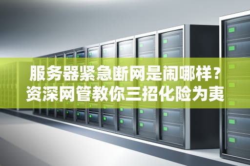 服务器紧急断网是闹哪样？资深网管教你三招化险为夷
