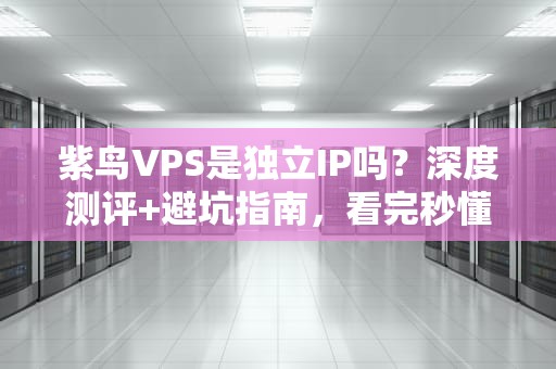 紫鸟VPS是独立IP吗？深度测评+避坑指南，看完秒懂！