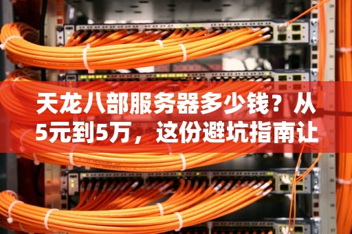 天龙八部服务器多少钱？从5元到5万，这份避坑指南让你笑中带泪！