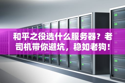 和平之役选什么服务器？老司机带你避坑，稳如老狗！