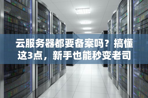 云服务器都要备案吗？搞懂这3点，新手也能秒变老司机！