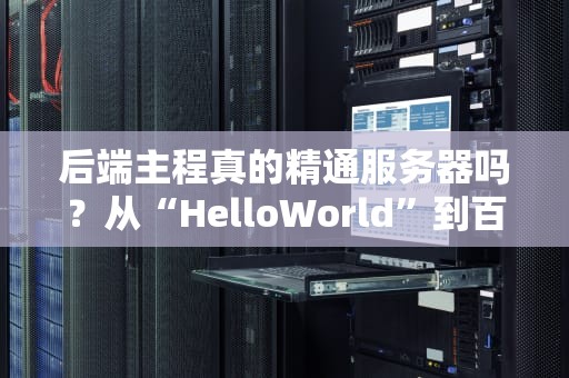 后端主程真的精通服务器吗？从“HelloWorld”到百万并发的老司机翻车实录