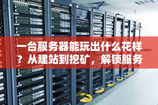 一台服务器能玩出什么花样？从建站到挖矿，解锁服务器的N种骚操作！
