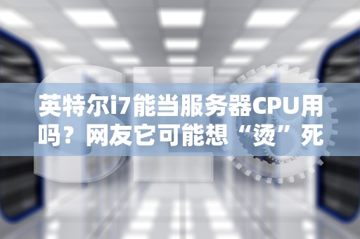 英特尔i7能当服务器CPU用吗？网友它可能想“烫”死你的数据！