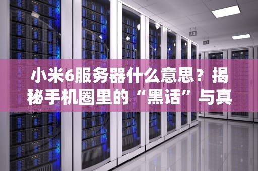 小米6服务器什么意思？揭秘手机圈里的“黑话”与真实性能！