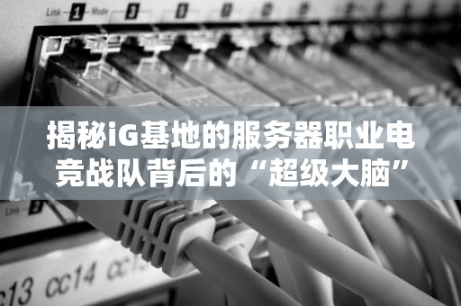 揭秘iG基地的服务器职业电竞战队背后的“超级大脑”有多强？