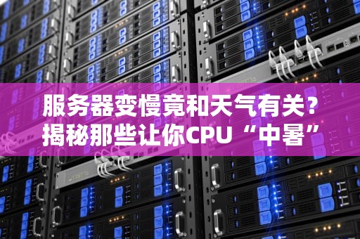服务器变慢竟和天气有关？揭秘那些让你CPU“中暑”的奇葩原因！
