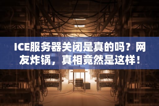 ICE服务器关闭是真的吗？网友炸锅，真相竟然是这样！