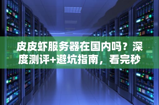 皮皮虾服务器在国内吗？深度测评+避坑指南，看完秒懂！