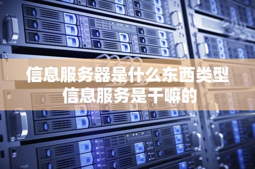 信息服务器是什么东西类型 信息服务是干嘛的