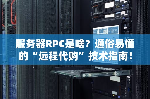 服务器RPC是啥？通俗易懂的“远程代购”技术指南！