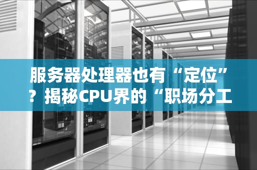服务器处理器也有“定位”？揭秘CPU界的“职场分工”大戏！