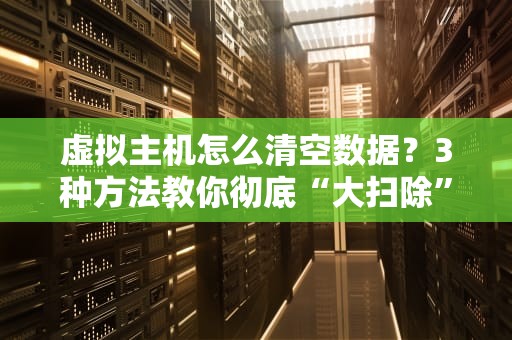 虚拟主机怎么清空数据？3种方法教你彻底“大扫除”，不留后患！