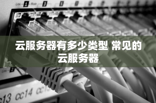 云服务器有多少类型 常见的云服务器