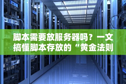 脚本需要放服务器吗？一文搞懂脚本存放的“黄金法则”
