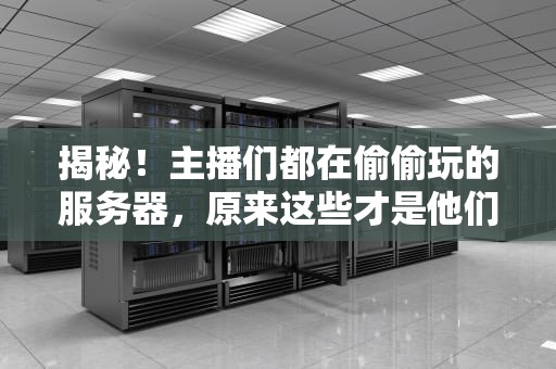 揭秘！主播们都在偷偷玩的服务器，原来这些才是他们的最爱！