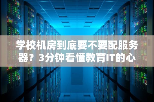 学校机房到底要不要配服务器？3分钟看懂教育IT的心脏选择！