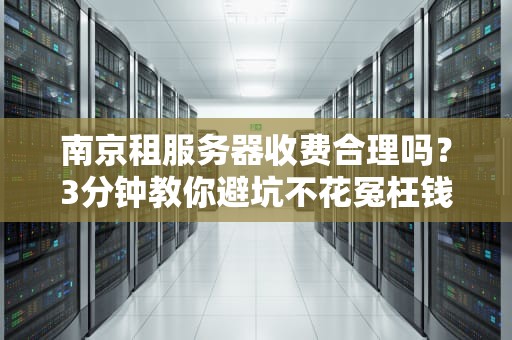 南京租服务器收费合理吗？3分钟教你避坑不花冤枉钱！