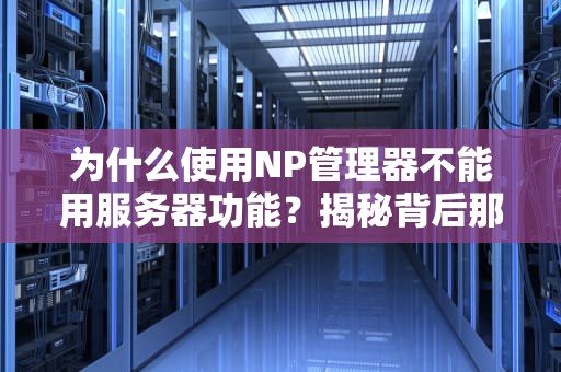 为什么使用NP管理器不能用服务器功能？揭秘背后那些“坑”与解决方案！