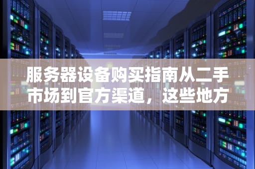 服务器设备购买指南从二手市场到官方渠道，这些地方都能捡到宝！