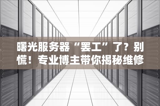曙光服务器“罢工”了？别慌！专业博主带你揭秘维修时间与自救妙招