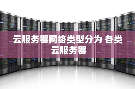 云服务器网络类型分为 各类 云服务器