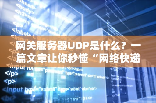 网关服务器UDP是什么？一篇文章让你秒懂“网络快递员”的骚操作！