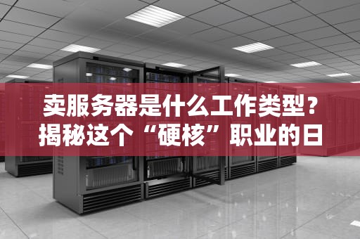 卖服务器是什么工作类型？揭秘这个“硬核”职业的日常与前景