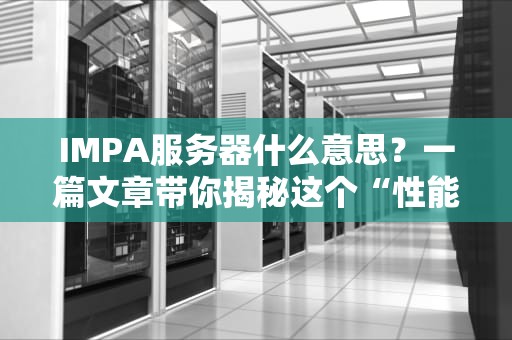 IMPA服务器什么意思？一篇文章带你揭秘这个“性能怪兽”的真相！
