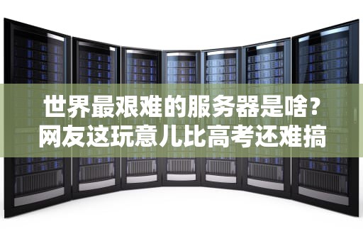 世界最艰难的服务器是啥？网友这玩意儿比高考还难搞！