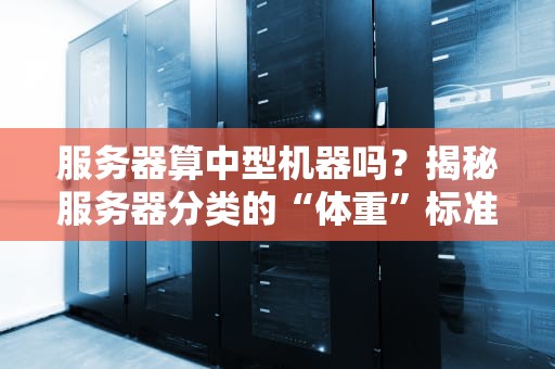 服务器算中型机器吗？揭秘服务器分类的“体重”标准！