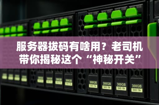 服务器拔码有啥用？老司机带你揭秘这个“神秘开关”的骚操作！